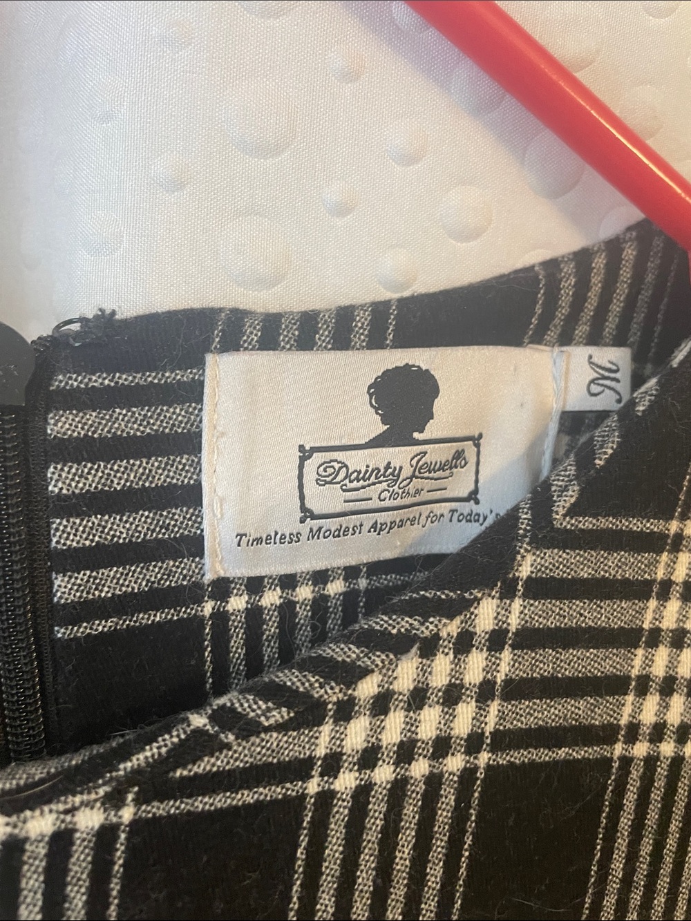Dainty Jewells Black and White Plaid Dress - Picture 2 of 4